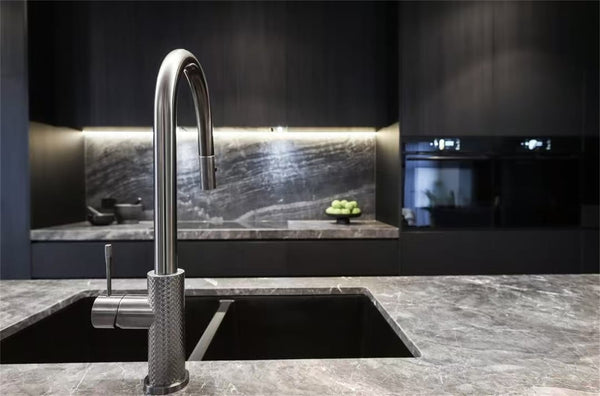 Nero Mixer Taps OPAL PULL OUT SINK MIXER WITH VEGIE SPRAY FUNCTION BRUSHED NICKEL (NR251908BN)