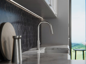 Nero Mixer Taps OPAL PULL OUT SINK MIXER WITH VEGIE SPRAY FUNCTION BRUSHED NICKEL (NR251908BN)