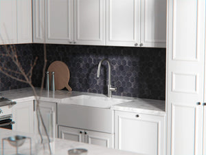 Nero Mixer Taps OPAL PULL OUT SINK MIXER WITH VEGIE SPRAY FUNCTION BRUSHED NICKEL (NR251908BN)