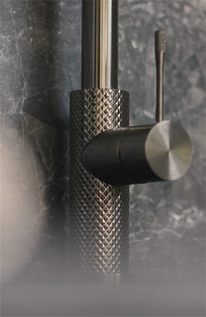 Nero Mixer Taps OPAL PULL OUT SINK MIXER WITH VEGIE SPRAY FUNCTION GRAPHITE (NR251908GR)