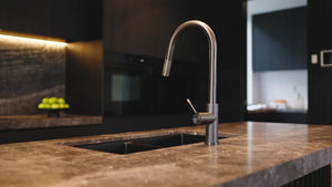 Nero Mixer Taps OPAL PULL OUT SINK MIXER WITH VEGIE SPRAY FUNCTION GRAPHITE (NR251908GR)