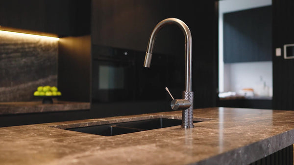 Nero Mixer Taps OPAL PULL OUT SINK MIXER WITH VEGIE SPRAY FUNCTION GRAPHITE (NR251908GR)