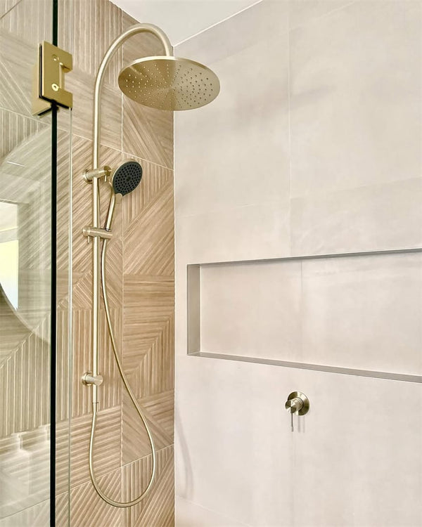 Nero Mixer Taps OPAL SHOWER MIXER 80MM PLATE BRUSHED GOLD (NR251909BG)