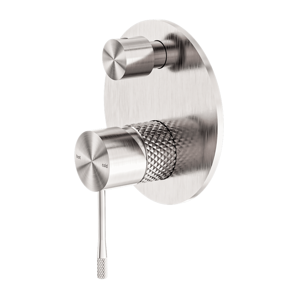 Nero Mixer Taps OPAL SHOWER MIXER WITH DIVERTOR BRUSHED NICKEL (NR251909aBN)