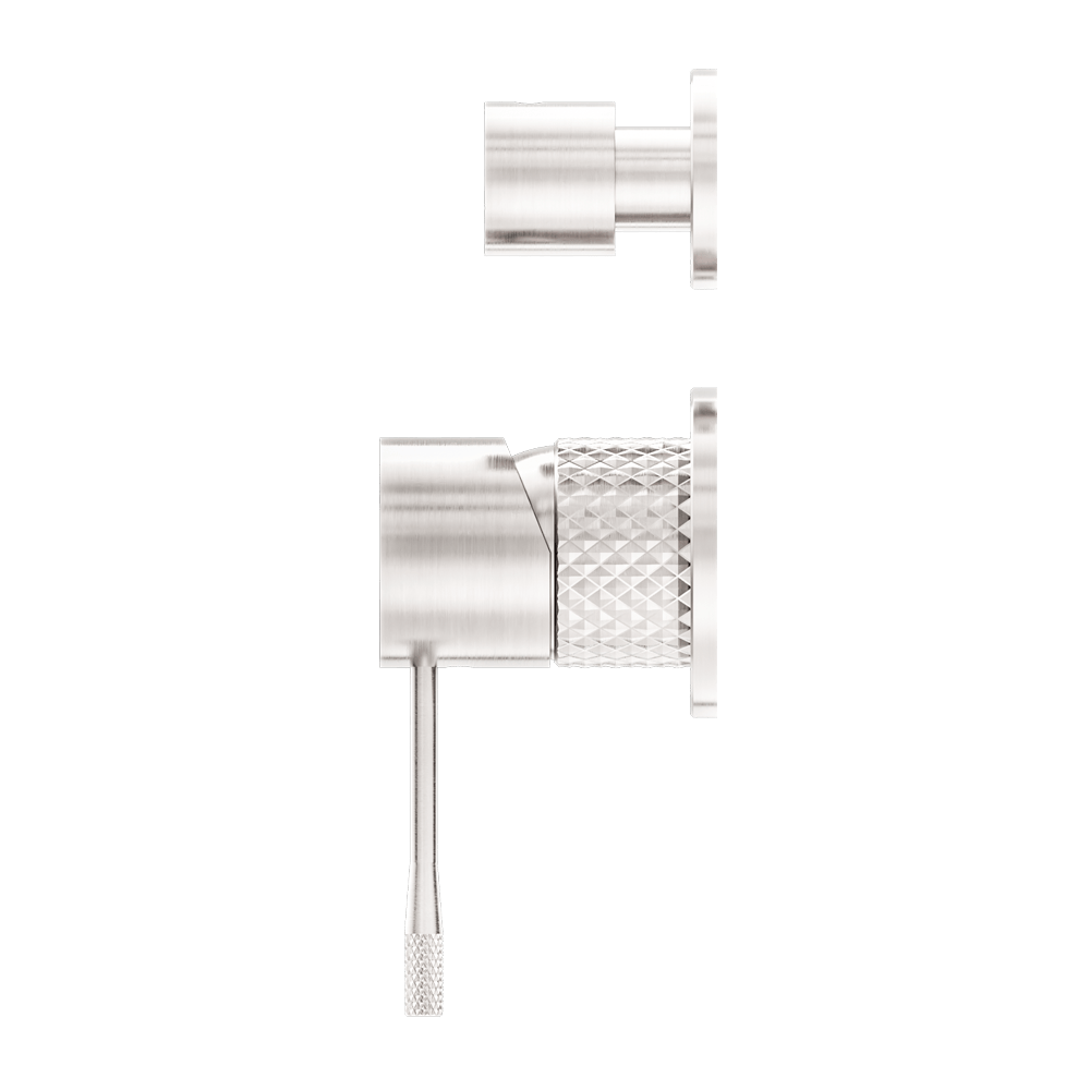 OPAL SHOWER MIXER WITH DIVERTOR SEPARATE PLATE BRUSHED NICKEL (NR251909eBN)