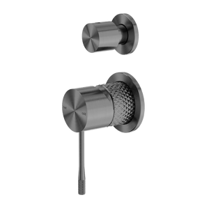 Nero Mixer Taps OPAL SHOWER MIXER WITH DIVERTOR SEPARATE PLATE GRAPHITE (NR251909eGR)