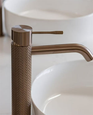 Nero Mixer Taps OPAL TALL BASIN MIXER BRUSHED BRONZE (NR251901aBZ)