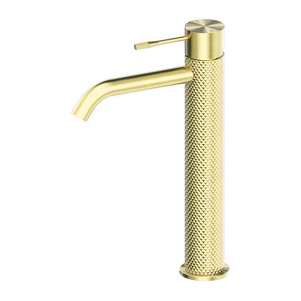 Nero Mixer Taps OPAL TALL BASIN MIXER BRUSHED GOLD (NR251901aBG)