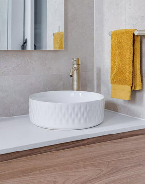 Nero Mixer Taps OPAL TALL BASIN MIXER BRUSHED GOLD (NR251901aBG)
