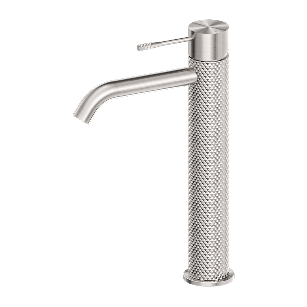 Nero Mixer Taps OPAL TALL BASIN MIXER BRUSHED NICKEL (NR251901aBN)