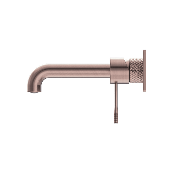 Nero Mixer Taps OPAL WALL BASIN/BATH MIXER 120/160/185/230/260MM BRUSHED BRONZE