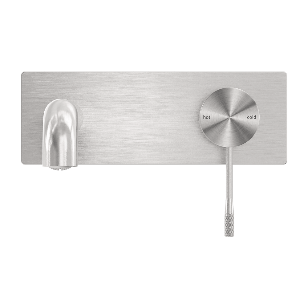 OPAL WALL BASIN/BATH MIXER 120/160/185/230/260MM BRUSHED NICKEL