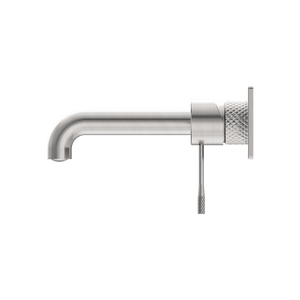 Nero Mixer Taps OPAL WALL BASIN/BATH MIXER 120/160/185/230/260MM BRUSHED NICKEL