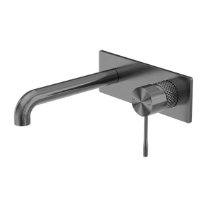 Nero Mixer Taps OPAL WALL BASIN/BATH MIXER 120/160/185/230/260MM GRAPHITE