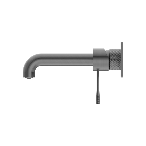 Nero Mixer Taps OPAL WALL BASIN/BATH MIXER 120/160/185/230/260MM GRAPHITE