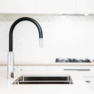 Nero Mixer Taps PEARL PULL OUT SINK MIXER WITH VEGIE SPRAY FUNCTION MATTE BLACK (NR231708MB)
