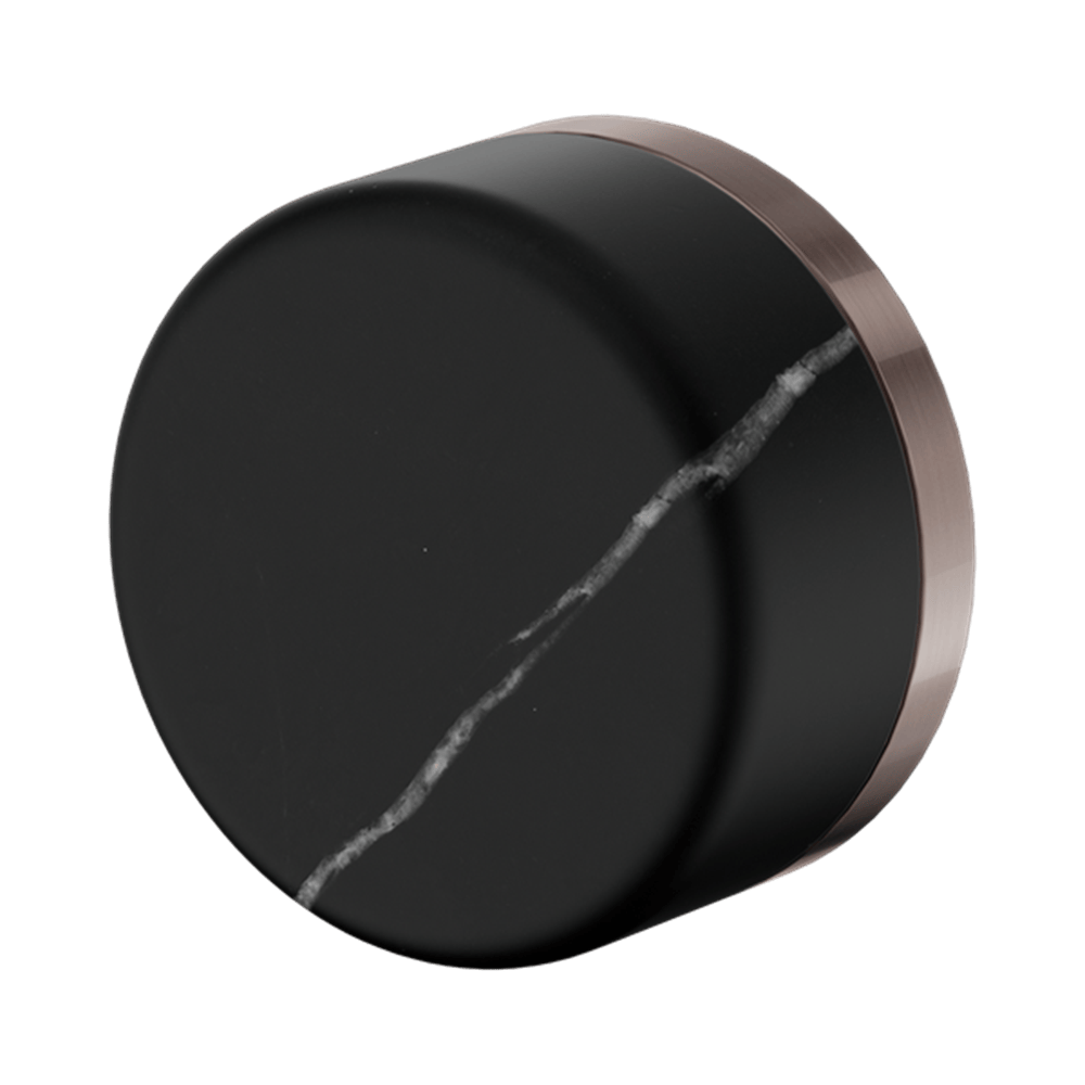 Nero Mixer Taps SERENITY PROGRESSIVE SHOWER MIXER WITH MARQUINA BLACK HANDLE BRUSHED BRONZE (24E128BZ)