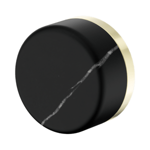 Nero Mixer Taps SERENITY PROGRESSIVE SHOWER MIXER WITH MARQUINA BLACK HANDLE BRUSHED GOLD (24E128BG)