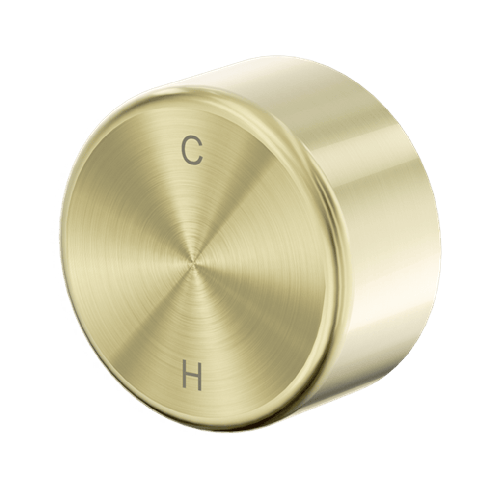 Nero Mixer Taps SERENITY PROGRESSIVE SHOWER MIXER WITH METAL HANDLE BRUSHED GOLD (24E006BG)
