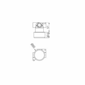 Nero Mixer Taps SERENITY PROGRESSIVE SHOWER MIXER WITH METAL HANDLE GUN METAL (24E006GM)