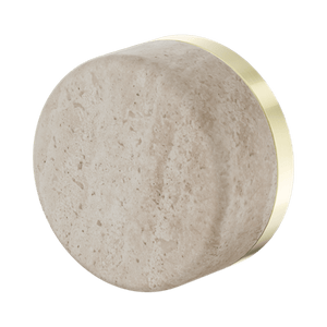 Nero Mixer Taps SERENITY PROGRESSIVE SHOWER MIXER WITH ROME TRAVERTINE HANDLE BRUSHED GOLD (24E003BG)