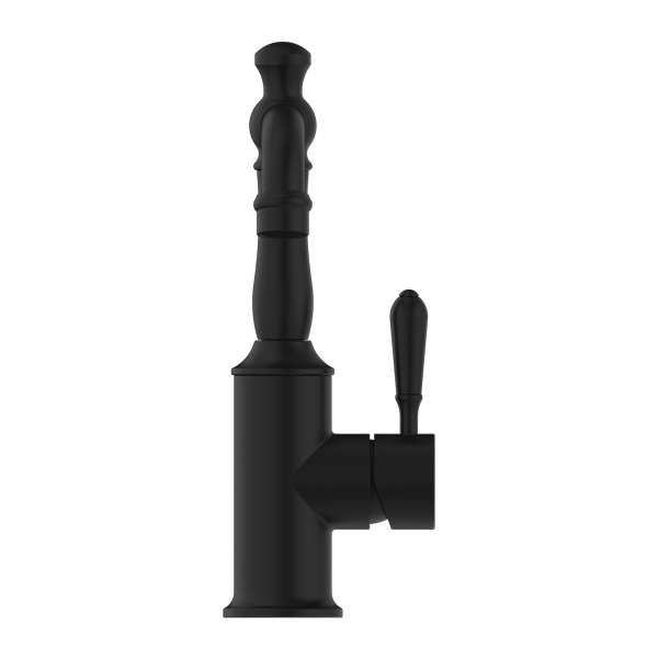 Nero Mixer Taps YORK BASIN MIXER WITH METAL LEVER MATTE BLACK (NR69210102MB)