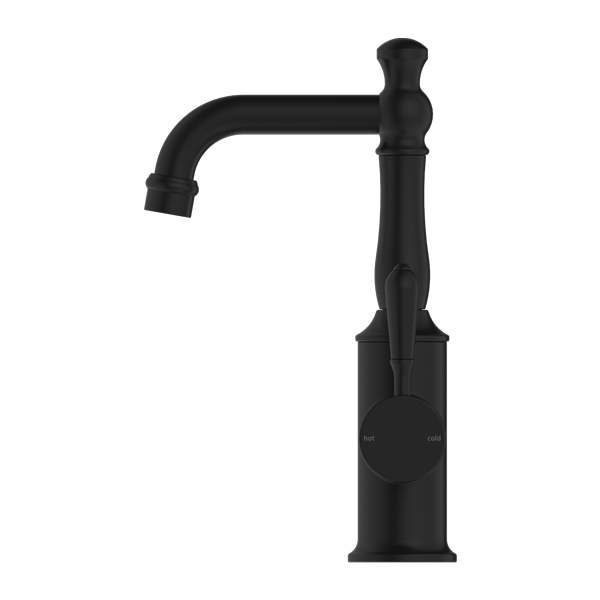 YORK BASIN MIXER WITH METAL LEVER MATTE BLACK (NR69210102MB)