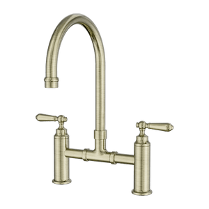 Nero Mixer Taps York Bridge Kitchen Set Aged Brass (NR692107bAB)