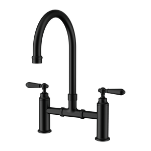 Nero Mixer Taps York Bridge Kitchen Set Matte Black (NR692107bMB)