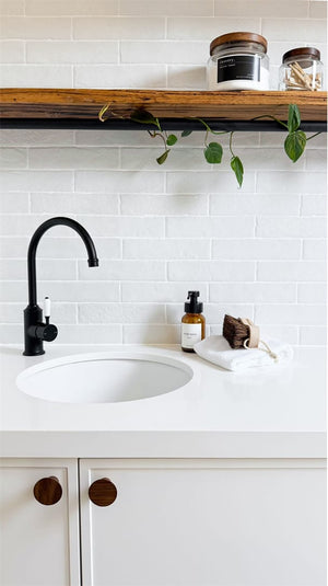 Nero Mixer Taps YORK KITCHEN MIXER GOOSENECK SPOUT WITH WHITE PORCELAIN LEVER MATTE BLACK (NR69210601MB)