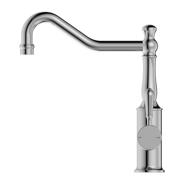 YORK KITCHEN MIXER HOOK SPOUT WITH METAL LEVER CHROME (NR69210702CH)