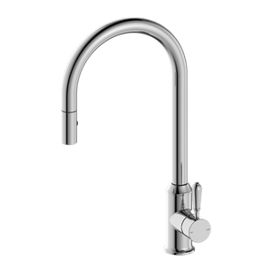 Nero Mixer Taps YORK PULL OUT SINK MIXER WITH VEGIE SPRAY FUNCTION WITH METAL LEVER CHROME (NR69210802CH)