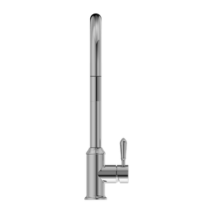 Nero Mixer Taps YORK PULL OUT SINK MIXER WITH VEGIE SPRAY FUNCTION WITH METAL LEVER CHROME (NR69210802CH)