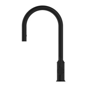 Nero Mixer Taps YORK PULL OUT SINK MIXER WITH VEGIE SPRAY FUNCTION WITH METAL LEVER MATTE BLACK (NR69210802MB)