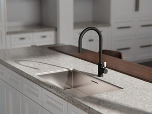 Nero Mixer Taps YORK PULL OUT SINK MIXER WITH VEGIE SPRAY FUNCTION WITH WHITE PORCELAIN LEVER MATTE BLACK (NR69210801MB)