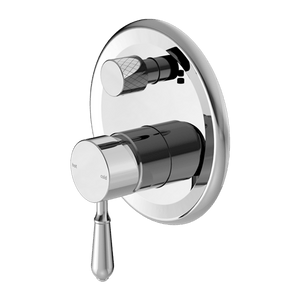 Nero Mixer Taps YORK SHOWER MIXER WITH DIVERTOR WITH METAL LEVER CHROME (NR692109A02CH)
