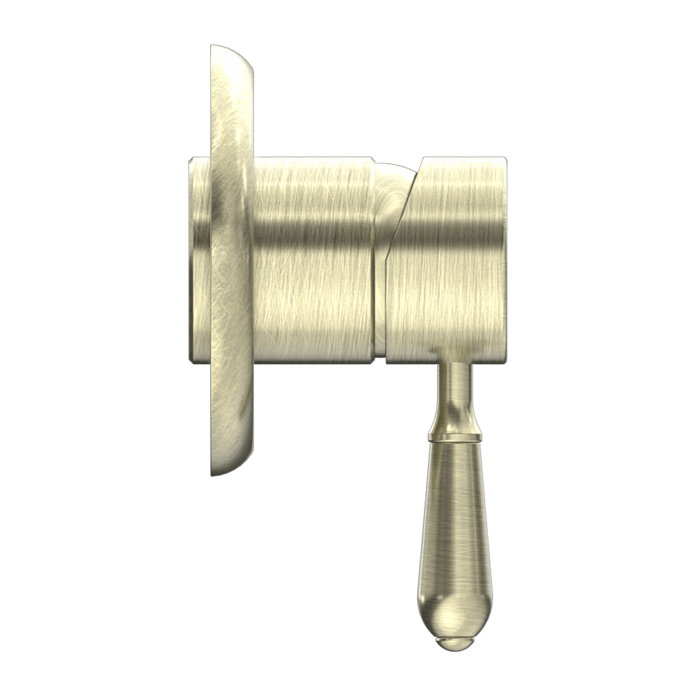YORK SHOWER MIXER WITH METAL LEVER AGED BRASS (NR69210902AB)