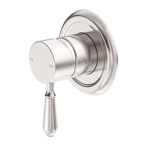 Nero Mixer Taps York Shower Mixer With Metal Lever Brushed Nickel (NR69210902BN)