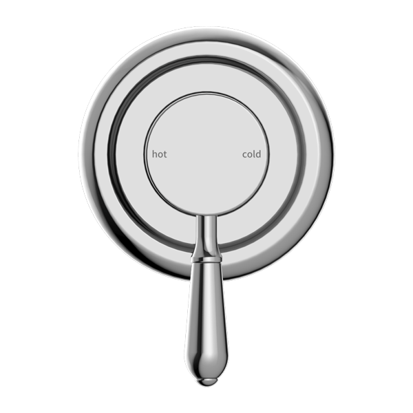 Nero Mixer Taps YORK SHOWER MIXER WITH METAL LEVER CHROME (NR69210902CH)