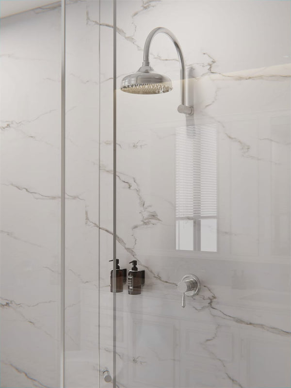 Nero Mixer Taps YORK SHOWER MIXER WITH METAL LEVER CHROME (NR69210902CH)