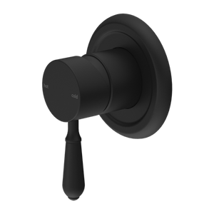 Nero Mixer Taps YORK SHOWER MIXER WITH METAL LEVER MATTE BLACK (NR69210902MB)