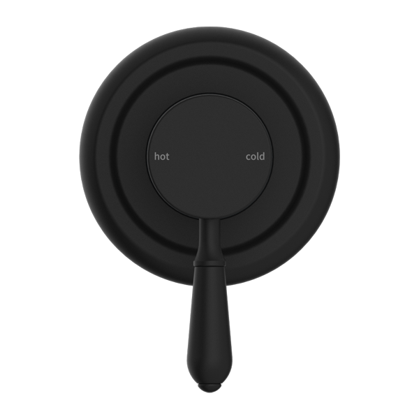 YORK SHOWER MIXER WITH METAL LEVER MATTE BLACK (NR69210902MB)