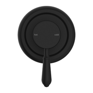 Nero Mixer Taps YORK SHOWER MIXER WITH METAL LEVER MATTE BLACK (NR69210902MB)