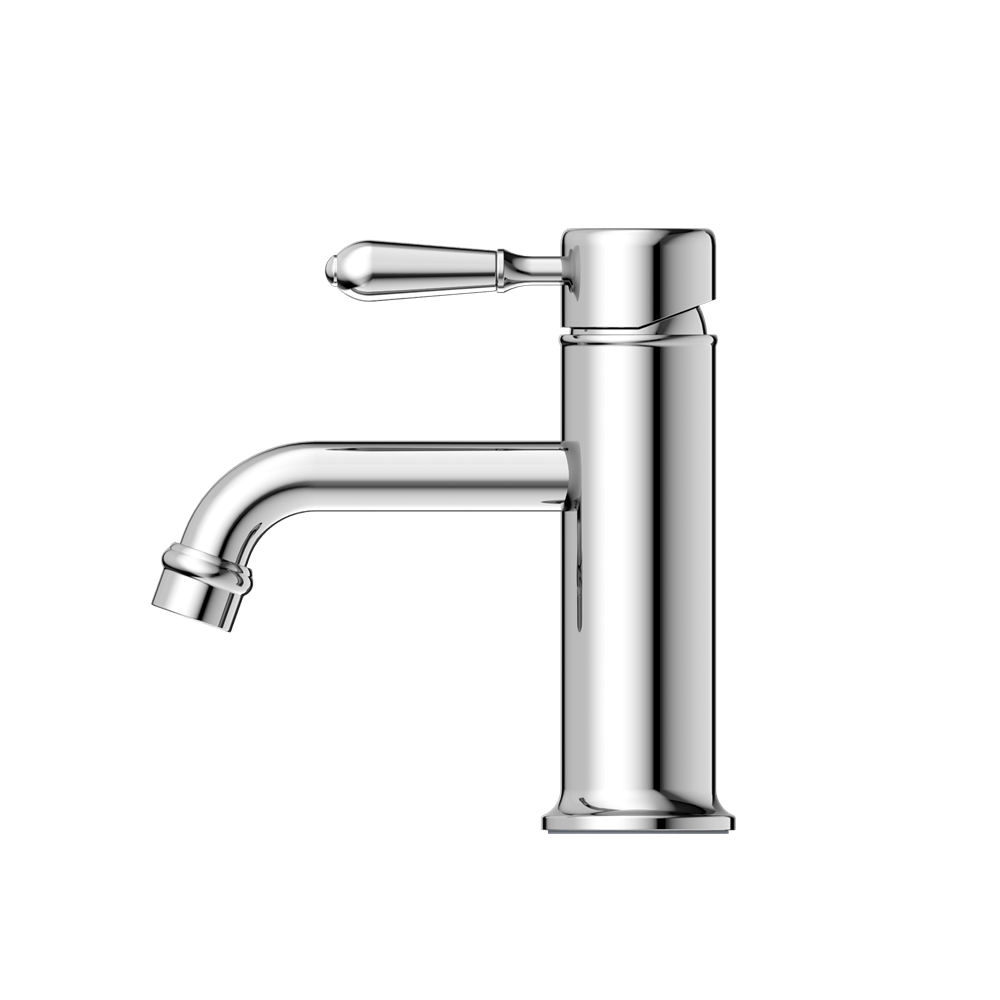YORK STRAIGHT BASIN MIXER WITH METAL LEVER CHROME (NR692101b02CH)