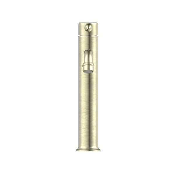 Nero Mixer Taps YORK STRAIGHT TALL BASIN MIXER WITH METAL LEVER AGED BRASS (NR692101a02AB)