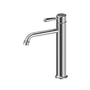 Nero Mixer Taps YORK STRAIGHT TALL BASIN MIXER WITH METAL LEVER CHROME (NR692101a02CH)