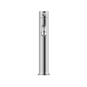Nero Mixer Taps YORK STRAIGHT TALL BASIN MIXER WITH METAL LEVER CHROME (NR692101a02CH)