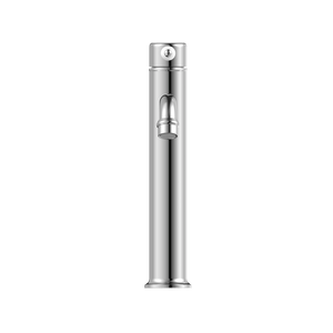 Nero Mixer Taps YORK STRAIGHT TALL BASIN MIXER WITH WHITE PORCELAIN LEVER CHROME (NR692101a01CH)