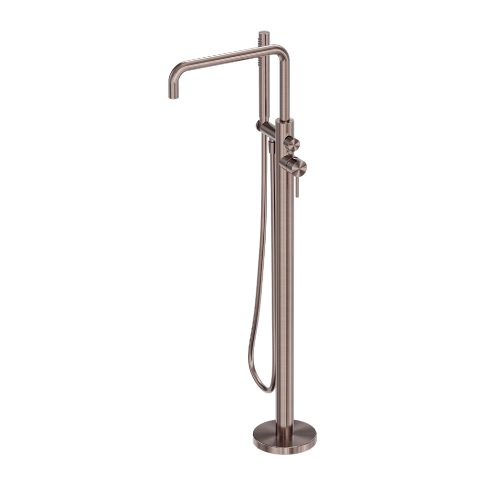 Nero Mixer Taps Zen SS316L Freestanding Bath Mixer Brushed Bronze (NR162203a02BZ)