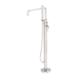 Nero Mixer Taps Zen SS316L Freestanding Bath Mixer Brushed Nickel (NR162203a02BN)